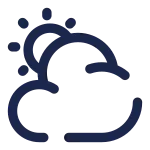 Cloud Sun 2 SVG Icon